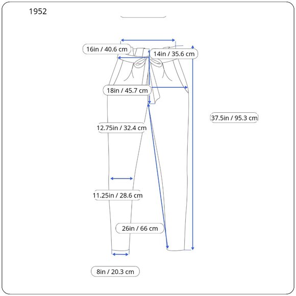 American Eagle Paperbag Pants | Golden Yellow Tie Waist | High Rise & Tapered Fi - Picture 8 of 8